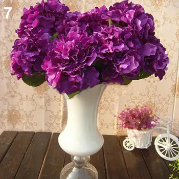 1 Букет из 5 головок Красивого искусственного цветка, Имитирующего украшение свадебной домашней вечеринки, Имитирующий цветок