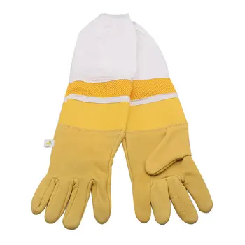 1 пара перчаток для пчеловодства, защитные рукава из овчины и ткани Bee for Apicultura, перчатки для пчеловодства #2023