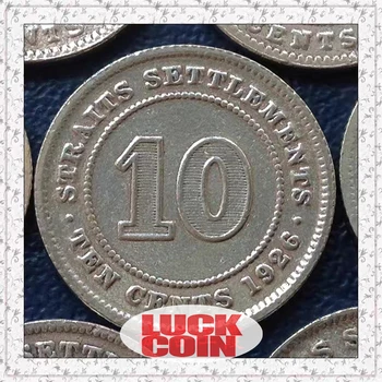 1 Шт Британская Колония Проливов 1917-1927 10 Серебряных Монет Концентрационный Лагерь