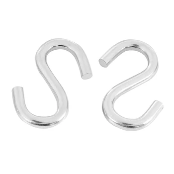 2 комплекта сверхпрочных S-образных крючков для гамаков, S-образных крючков, универсальных крючков длиной 3 дюйма