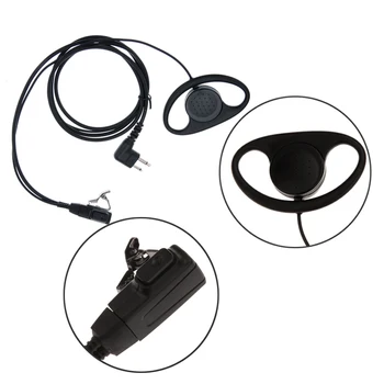 2-контактный наушник для портативной рации, гарнитура с микрофоном, аксессуары для уединения гарнитуры для радио Motorola GP88 CT150 P040