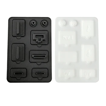 8шт Пылезащитный комплект Силиконовый чехол от пыли Аксессуары для игровой консоли для NS Switch/Switch OLED/Switch Lite
