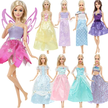 BJDBUS, 1 комплект, модное кукольное платье, платье принцессы, юбка Феи, топы, наряды, костюмы, одежда для девочек, аксессуары для куклы Барби, детские игрушки