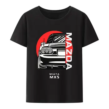 Initial D MAZDA MIATA MX5 Y2k Топы, мужские футболки С коротким рукавом, Мужская одежда для спортзала, Уличная одежда Zevity, Графическая футболка, Женская