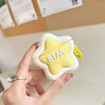 Ins 3D Креативный Силиконовый чехол Milk Yellow Star для AirPods 1 2 3 Pro Противоударный Чехол для наушников Bluetooth для AirPods 3