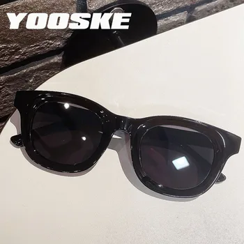 YOOSKE Новые винтажные круглые солнцезащитные очки Женская индивидуальность Ретро Солнцезащитные очки Мужская мода Зелено Желтые Солнцезащитные очки для женщин 9630