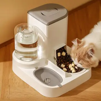 Автоматический дозатор корма 2 в 1 для домашних собак, кошек, поилка для воды, Миска для собак, Кошачий фонтан для домашних животных
