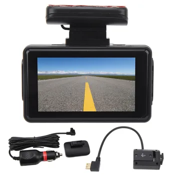 Видеорегистратор спереди и сзади, двойная камера, циклическая запись 1080P HD ночью, 3-дюймовый IPS-экран, автомобильный регистратор для вождения