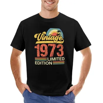 Винтажная футболка 1973 года ограниченной серии, графическая футболка, мужские футболки