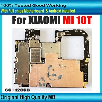 Глобальная версия для материнской платы Xiaomi 10T с полным набором микросхем для материнской платы xiaomi 10T 100% Оригинальная разблокированная материнская плата