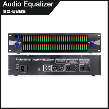 Двухканальный профессиональный цифровой кроссовер, 31-полосная система звукового эквалайзера, аудио графический эквалайзер для концерта на сцене.