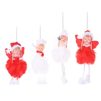 Девочки Ангел Снеговик Кукла Рождественское украшение Для дома Украшения Рождественская Елка Подвеска Рождество Висит Новый год 2024 Navidad