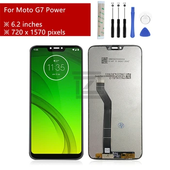 Для Motorola Moto G7 Power ЖК-дисплей с сенсорным экраном, дигитайзер в сборе Для Moto G7 Power Lcd Запасные части для ремонта 6.2 