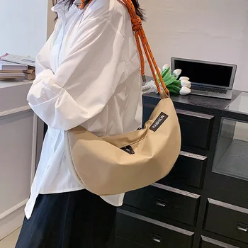 Женская сумка через плечо, роскошный дизайнерский клатч из ткани Оксфорд, повседневная сумка через плечо, простая женская сумка для поездок в офис