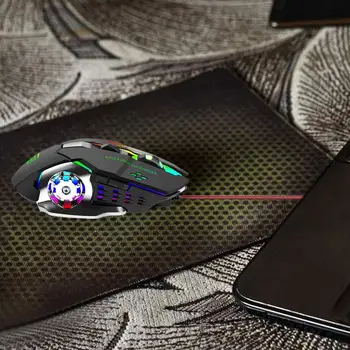 Игровая мышь Проводная компьютерная Эргономичная мышь для программирования, аксессуары для ноутбуков, светящееся устройство со светодиодной подсветкой, простое в использовании