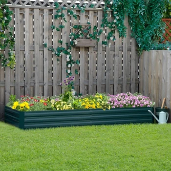 Комплект для садовой грядки - Металлическая Садовая грядка для цветочных горшков, овощей, зелени