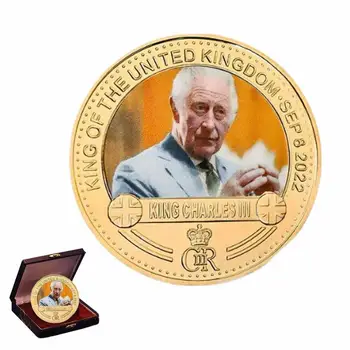 Король Карл III Памятная Монета Король Чарльз Коронационные Медали Его Величество король Чарльз III Коронационный Британский