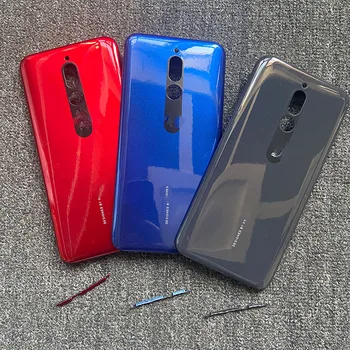Крышка батарейного отсека для Xiaomi Redmi 8 Задняя Стеклянная панель корпуса задней двери 6,22 дюйма 2019 Высококачественная замена M1908C3I