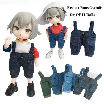 Кукольная повседневная одежда для ob11 obitsu11 Модные кукольные брюки, кукольные длинные брюки, повседневные брюки с карманами, кукольный комбинезон, одежда