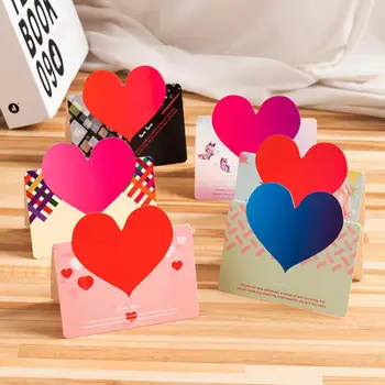 Лучшая по рейтингу, значимая, красиво оформленная Специальная популярная открытка с любовью в форме сердца, востребованный подарок ручной работы Love