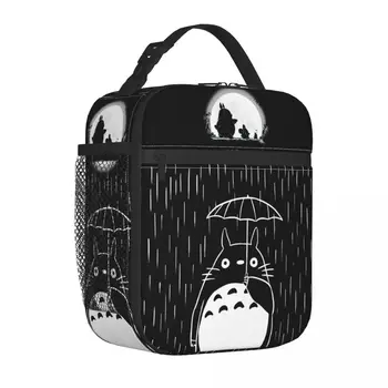 Милые аксессуары Totoro Изолированная сумка для ланча My Neighbor Totoros Food Box Портативный кулер уникального дизайна Термальная коробка для Бенто