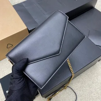 Модная сумка через плечо 2023 года На заказ Высококачественная Кожаная сумка-Мессенджер с цепочкой, нейлоновая сумка
