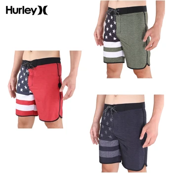 Мужские спортивные шорты Hurley для отдыха, фитнеса, плавания, Быстросохнущие Свободные пляжные шорты для серфинга, Бодибилдинга