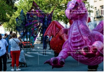 Надувная модель дракона для вечеринок, настраиваемый тип, украшения для больших вечеринок, парадов, парков развлечений