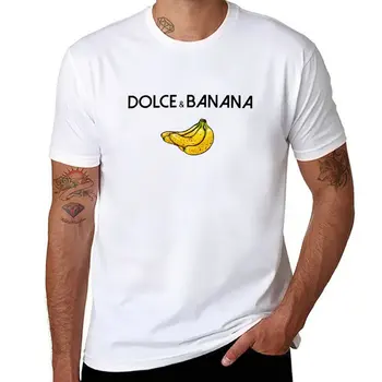 Новая футболка Dolce & Banana, футболки, мужская футболка с коротким рукавом, одежда из аниме, забавные футболки для мужчин