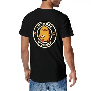 Новая футболка I Choose Violence Funny Duck от Tobe Fonseca, мужская одежда с коротким рукавом, спортивные рубашки, мужские футболки с графическим рисунком, забавные