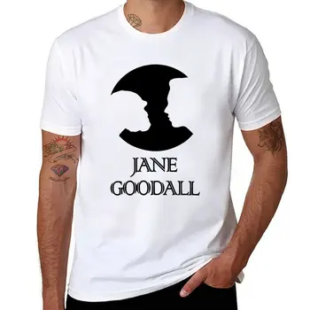 Новая футболка Джейн ГУДОЛЛ, футболки больших размеров, винтажные футболки, футболки с аниме для мужчин
