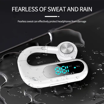 Новые Беспроводные Наушники V29, совместимые с Bluetooth 5.3, Ушной Крючок Hi-Fi Stereo Hands Free С Микрофоном, Гарнитура Для спортивных деловых Наушников