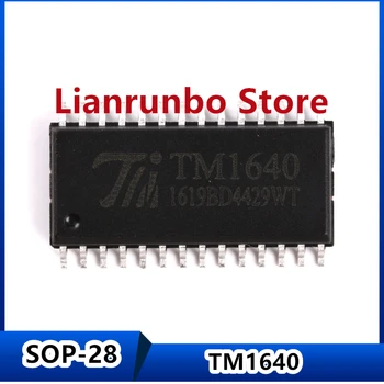 Новый оригинальный TM1640 SOP-28 8-сегментный × 16-битный светодиодный Nixie tube display driver IC chip