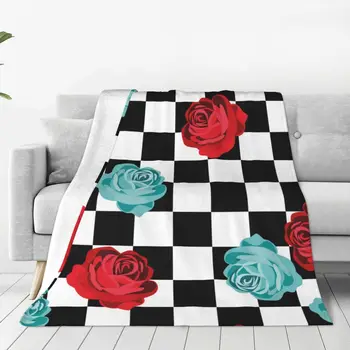 Одеяло С Ультрамягкими уютными цветущими цветами, Декоративное фланелевое одеяло на весь сезон для дома, дивана, кровати, кресла, путешествий