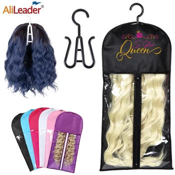 Оптовые сумки для хранения париков С вешалкой, Переносная сумка для наращивания волос, Пылезащитный держатель для париков, Сумка для хранения нескольких париков