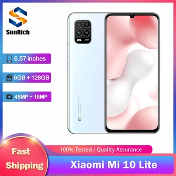 Оригинальный мобильный телефон Xiaomi Mi 10 Lite 5G 6,57 
