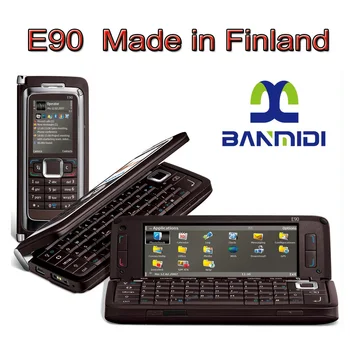 Оригинальный мобильный телефон E90 с GPS, Wi-Fi, 3G, GSM, 3,2 МП, Bluetooth, разблокированная QWERTY-клавиатура, сделано в Финляндии в 2007 году