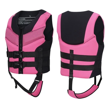 Персональное флотационное устройство для малышей, Розовое или оранжевое Неопреновое Персональное Флотационное устройство для девочек, Защитный купальник, Плавающий купальник