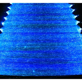 Полиэстер Нейлон Хлопок Светоизлучающий текстиль Светится в темноте Волоконно Оптическая Подсветка Светодиодная Светящаяся ткань