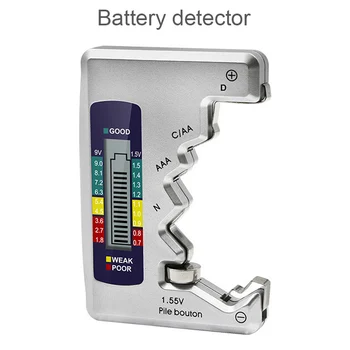 Портативный Цифровой Дисплей Тестера Заряда Батареи для D N AA AAA 9V 1.5V Кнопка Проверки Емкости Ячейки Детектор Напряжения Инструмент Для Проверки Емкости Батареи