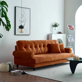 Противоскользящий Современный диван для гостиной Классический Бархатный чехол середины века Минималистичный Диван для гостиной Офисный диван Или Домашняя мебель