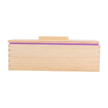 Прямоугольная деревянная форма для мыла с силиконовой подкладкой, инструмент для изготовления мыла для хлеба, форма для мыла 