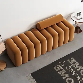 Прямоугольный диван-табурет для гостиной, Креативный диван-табурет, легкий Роскошный табурет для обуви, мебель для магазина одежды, длинная скамейка для отдыха