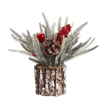 Рождественский конструктор, Очаровательные миниатюрные елочки для праздничного декора дома и офиса, искусственные украшения из дерева для вечеринок