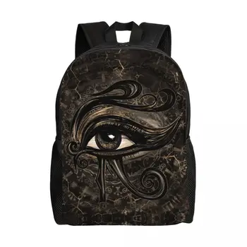 Рюкзак для ноутбука Egyptian Eye Of Horus, мужская и женская модная сумка для книг для школьников, студентов, Wadjet Digital Art Bag
