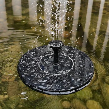 Солнечный водяной фонтан мощностью 1 Вт с регулируемой высотой воды, водопадный фонтан, Солнечный плавающий фонтанный насос для сада /пруда / бассейна / аквариума для рыб