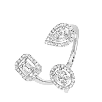 СУМЕРЕЧНЫЕ ОХОТНИКИ Регулируемое кольцо из серебра 925 пробы с водяным кристаллом Для женщин, простое роскошное обручальное кольцо с необычным камнем в подарок