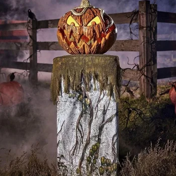 Тыква с шумоподавлением, Анимированная Говорящая Тыква, Креативная поднимающаяся тыква Создает жуткую атмосферу для Хэллоуина