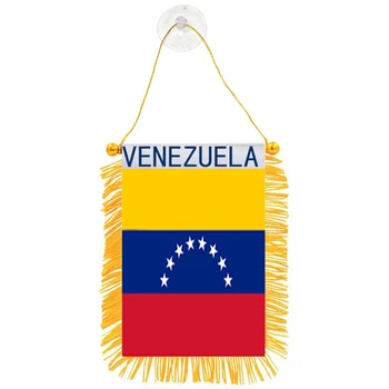 Украшение для окон автомобиля с прямой доставкой, вымпел с пятнами, флаги Венесуэлы