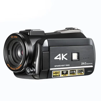 Цифровая видеокамера Super 4k с разрешением 24 мегапикселя, 30-кратным зумом и сенсорным дисплеем 3,0 дюйма